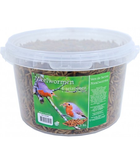 Boon 4-seizoenen meelwormen, emmer a 2.5 liter. - afmeting - 12,5 x 22,0 x 20,0 cm - gewicht - 0,56kg