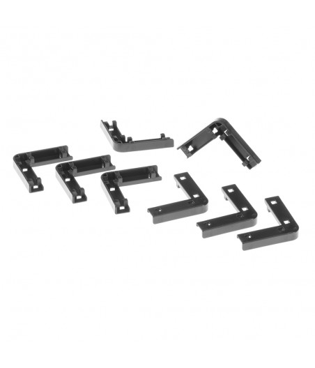 Ferplast set hoekstukjes zwart - 8 stuks