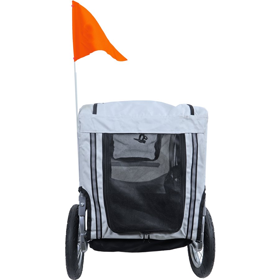 Boon fietskar Runner 1, lichtgrijs/grijs.