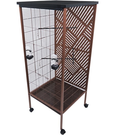 Interzoo voliere industrieel koper/zwart, 151 cm.