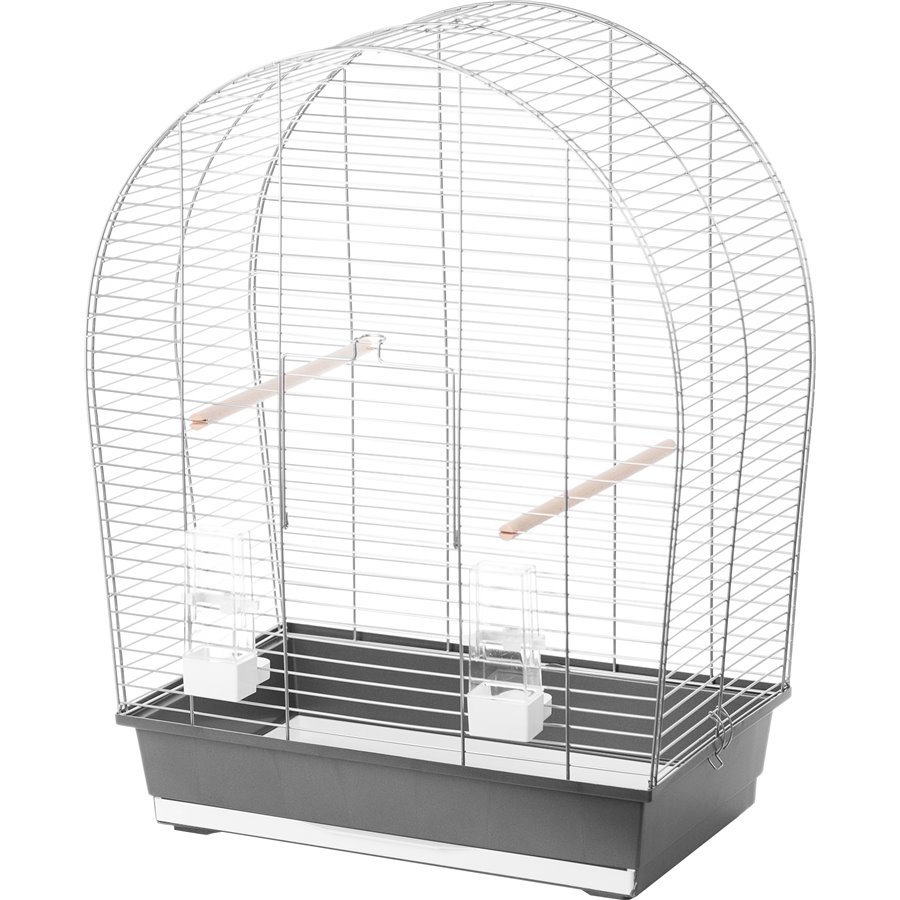 Interzoo vogelkooi Sylwia, zilver/grijs.