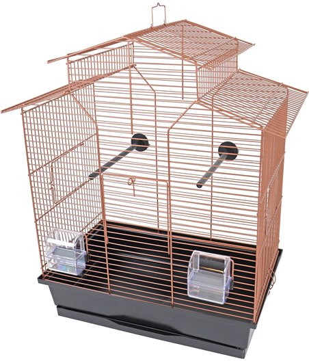 Interzoo vogelkooi Iza 2, koper/zwart.