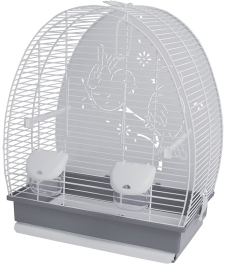 Voltregá vogelkooi 671, wit/grijs