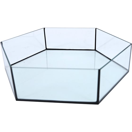 Interzoo glazen onderbak voor vogelkooi Vision hexo XL.