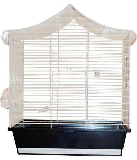 AZ vogelkooi Diana, wit/zwart.