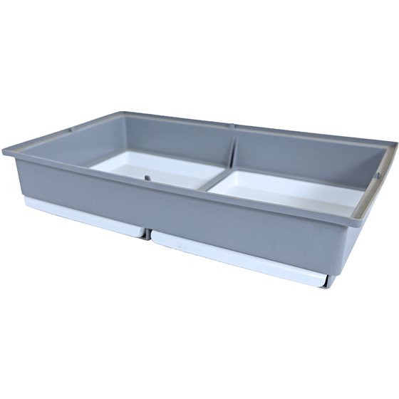 Voltregá onderbak met lade, grijs/wit 010232GC