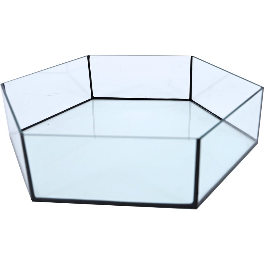 Interzoo glazen onderbak voor vogelkooi Vision hexo.