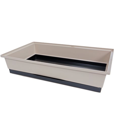 Interzoo onderbak met lade voor Vega, beige/zwart.