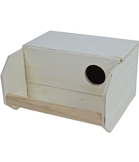 Boon broedblok voor parkieten, liggend.