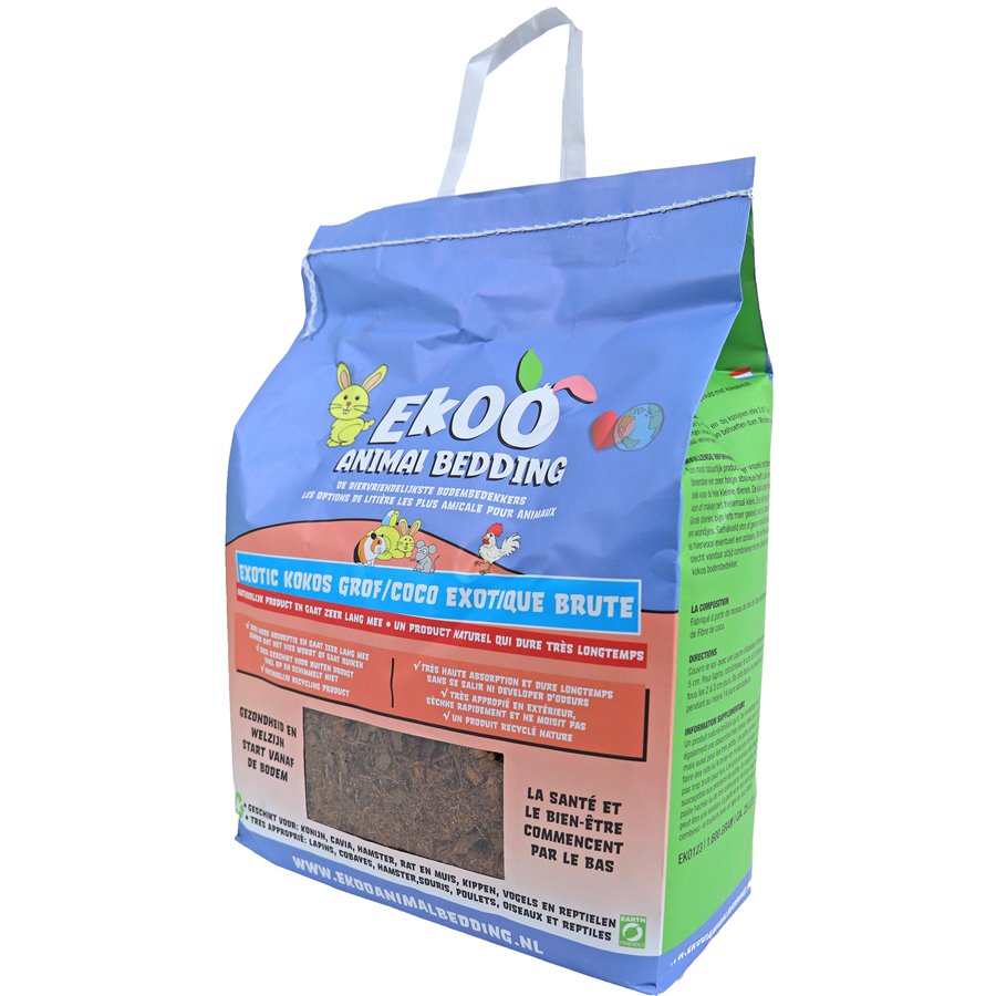 
Ekoo Animal Bedding exotic kokos grof, 25 liter. (Besteleenheid per 5)