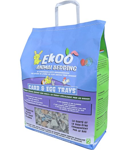 Ekoo Animal Bedding card and egg trays, 25 liter. (Besteleenheid per 5)