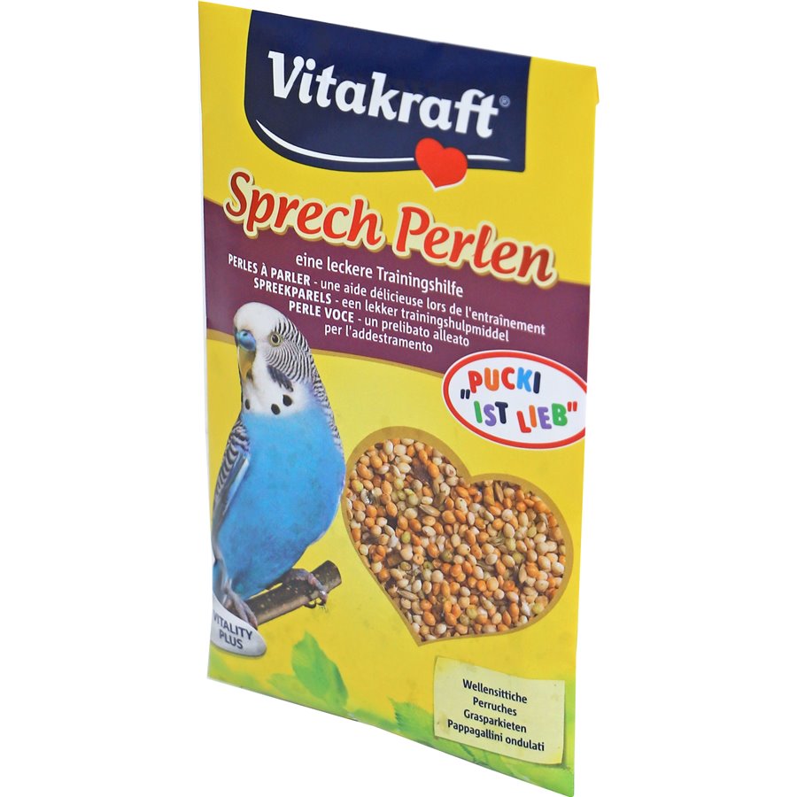 Vitakraft parkiet sprech perlen, 5 x zakje a 20 gram