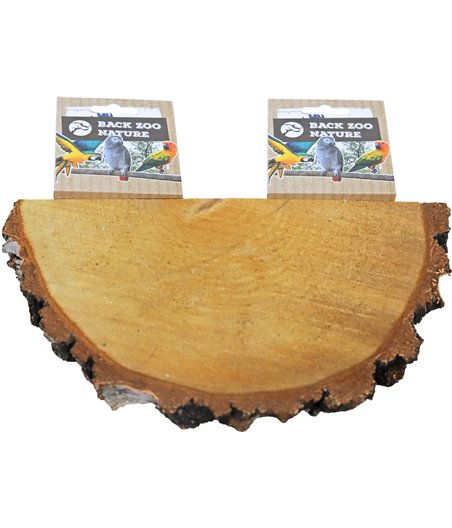 Back Zoo Nature rustplank hout, 1/2 rond.