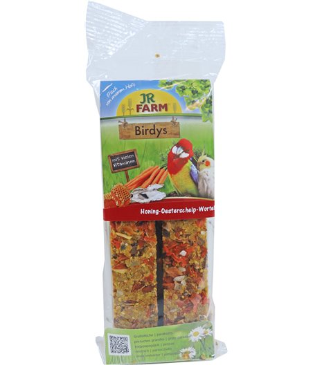 JR Farm Birdys agapornide honing/oesterschelp/wortelen, 260 gram.