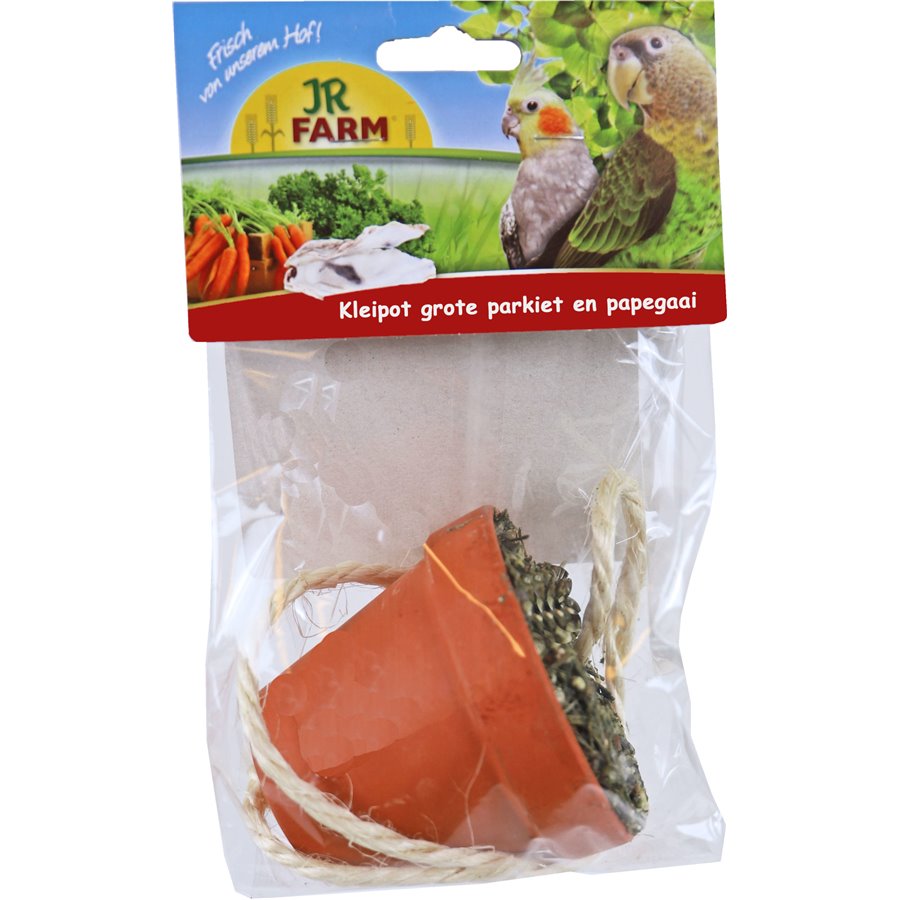 JR Farm grote parkiet en papegaai pot, 260 gram.
