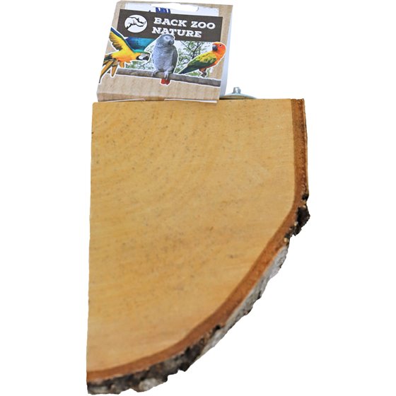 Back Zoo Nature rustplank hout, 1/4 rond.