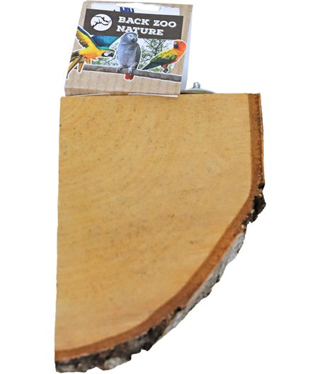 Back Zoo Nature rustplank hout, 1/4 rond.