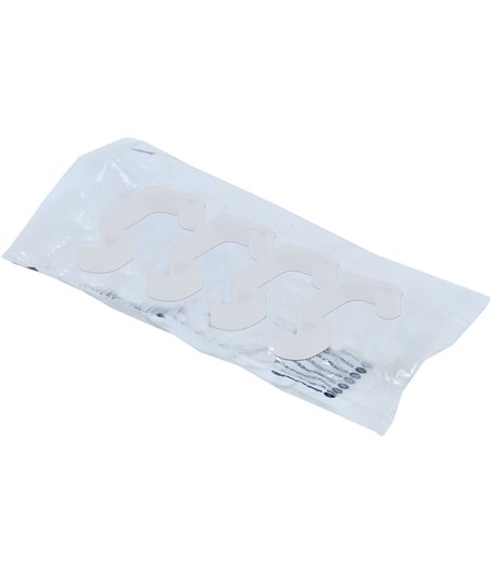 AZ klem plastic wit smal 4,5 cm, zak a 4 stuks.