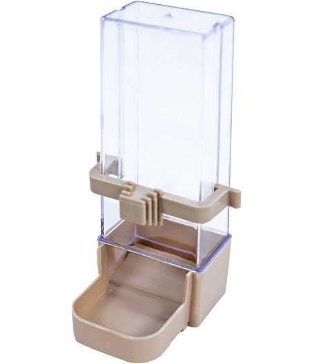 Interzoo agapornide voersilo plastic, beige.