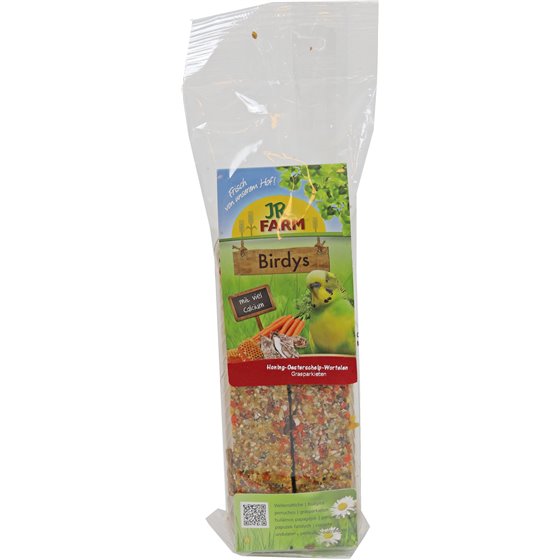 JR Farm Birdys parkiet honing/oesterschelp/wortelen, 130 gram. 
