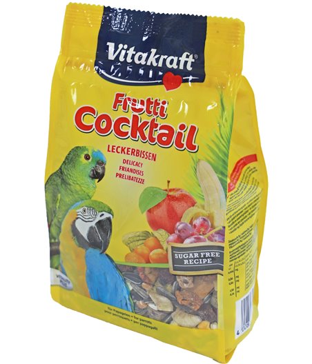 Vitakraft Cocktail Frutti grijspapegaai/ara/amazonian, 250 gram