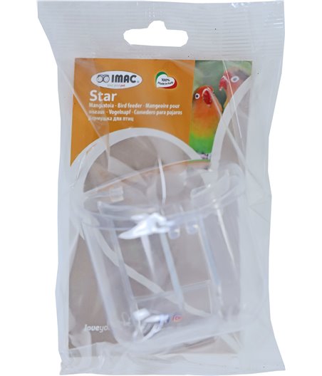 Imac kapbakje Star transparant in blister.