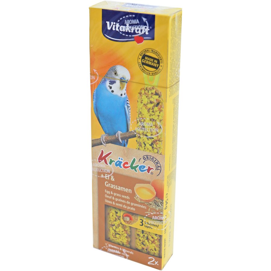 Vitakraft ei/graszaad-kräcker parkiet, 2in1