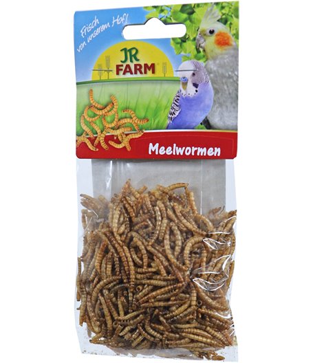 JR Farm parkiet en grote parkiet meelwormen, 25 gram. 