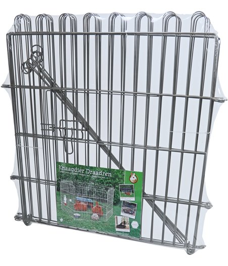 WorldPet draadren 6-delig, warmgrijs in folie - 63 x 60 x 1cm