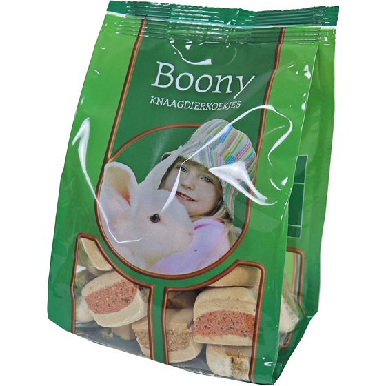 Boony knaagdiersnack populair mix, prijs per 3 zakjes van 150 gram