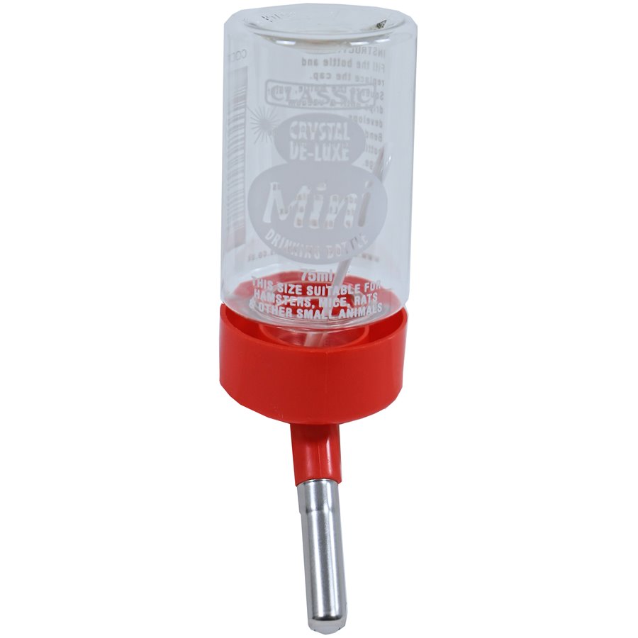 Classic drinkfontein Luxe plastic muis, 75 ml - 4,1 x 4,1 x 13cm