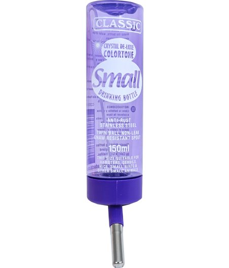 Classic drinkfontein Colortone plastic hamster, 150 ml - 4,3 x 4,3 x 19cm