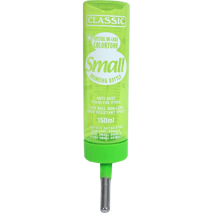 Classic drinkfontein Colortone plastic hamster, 150 ml - 4,3 x 4,3 x 19cm