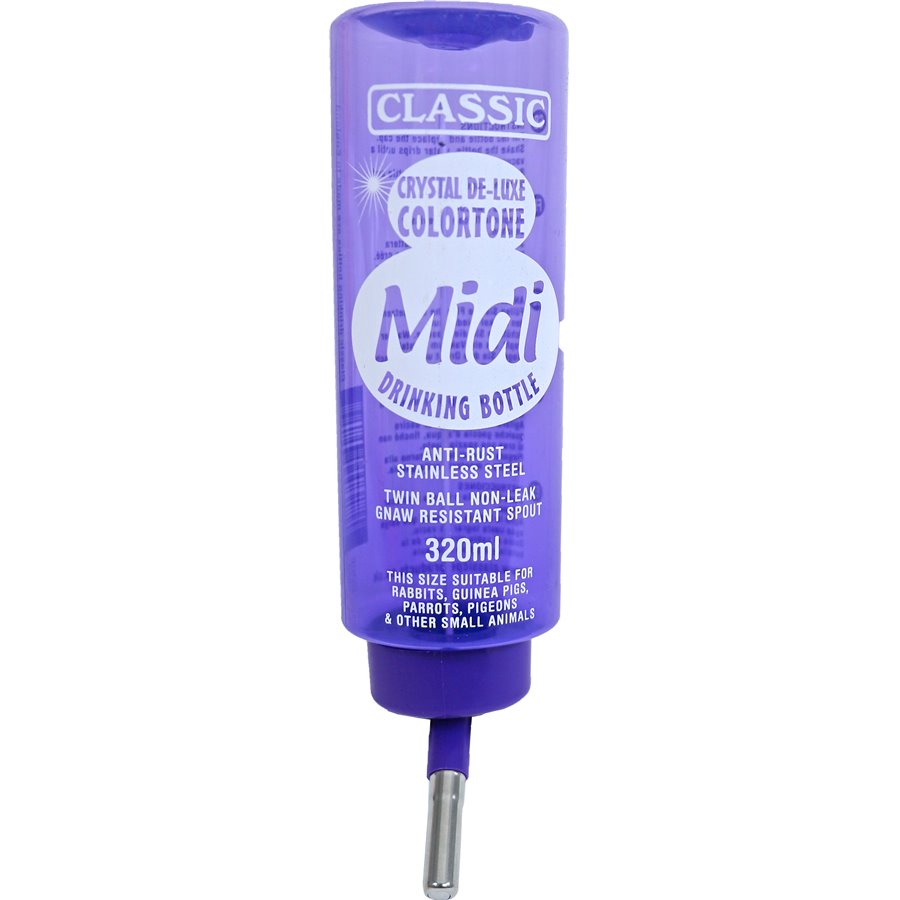 Classic drinkfontein Colortone plastic konijn, 320 ml - 6 x 6 x 21cm