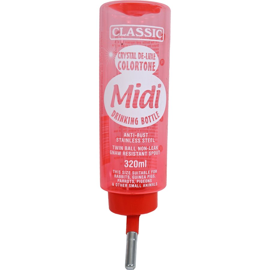 Classic drinkfontein Colortone plastic konijn, 320 ml - 6 x 6 x 21cm