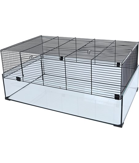 Interzoo hamsterkooi Hamsterscape 78, zwart - 78 x 48 x 34,5cm