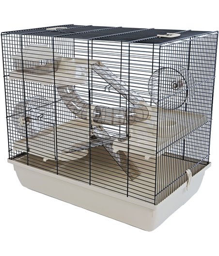 Interzoo hamsterkooi Homer, beige - 58 x 38 x 55cm