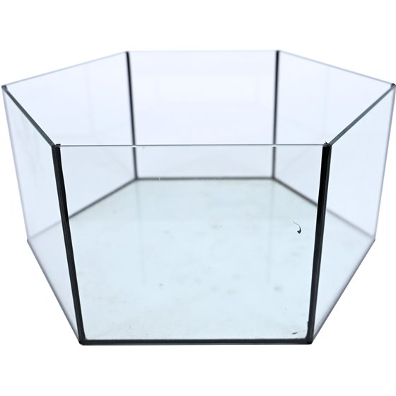 Interzoo glazen onderbak voor hamsterkooi Vision hexo - 43,5 x 38 x 20cm