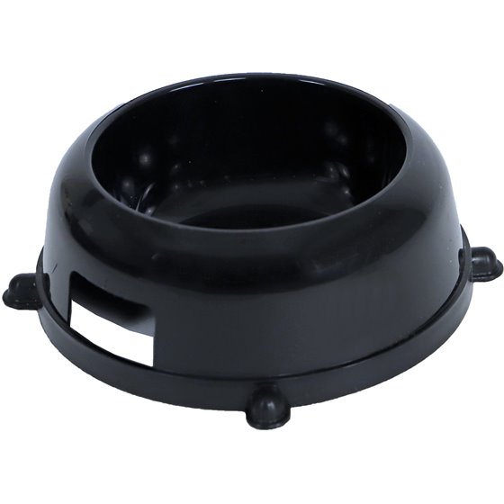 Interzoo eetbak groot zwart voor Interzoo kooi Rat 70 - 17,5 x 17,5 x 5,5cm