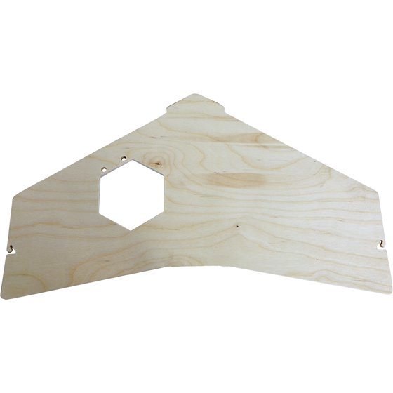 Interzoo etage met gat hout voor hamsterkooi Vision hexo XL - 30,4 x 51,1 x 0,6cm