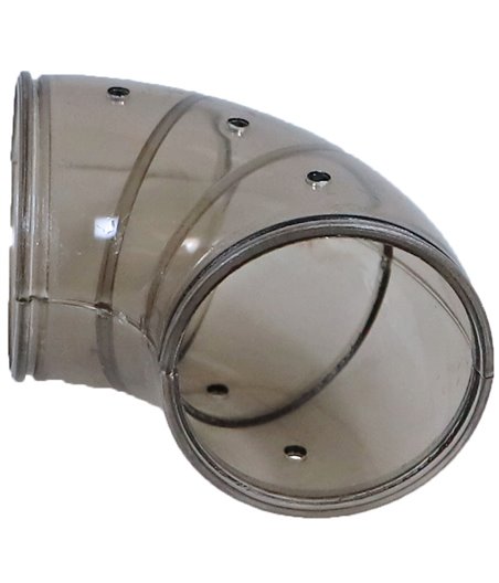 Interzoo buis plastic bocht klein voor Pinky/Rocky, bruin/beige - 11 x 5,5 x 4cm