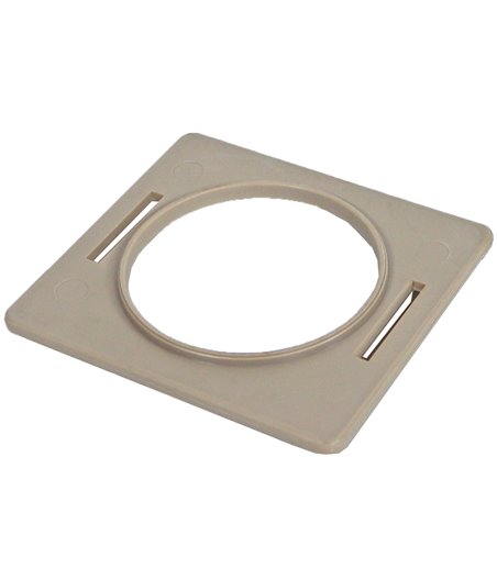 Interzoo traliedoorvoer buis plastic, beige - 8,3 x 9,1 x 0,3cm