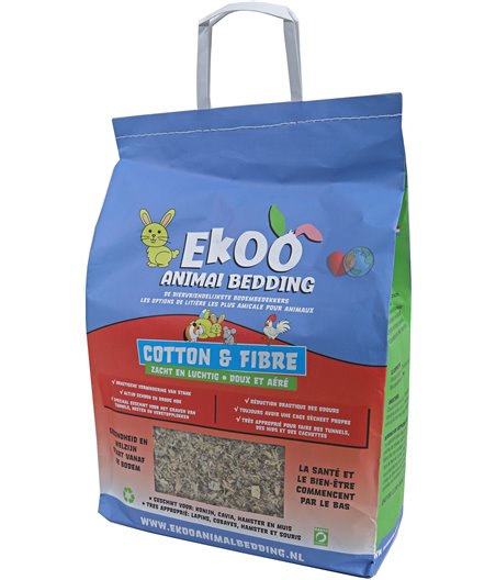 Ekoo Animal Bedding cotton and fibre, 30 liter