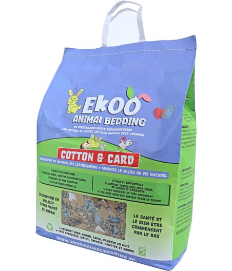 Ekoo Animal Bedding cotton and card, 30 liter
