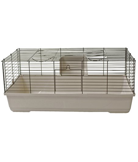 MPS konijnenkooi Baldo 100 cm, zwart/lichtgrijs - 100 x 50 x 41cm