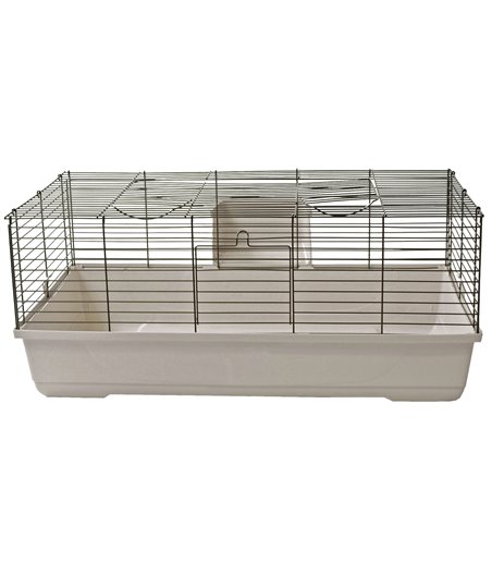MPS konijnenkooi Baldo 120 cm, zwart/lichtgrijs - 120 x 58 x 43cm