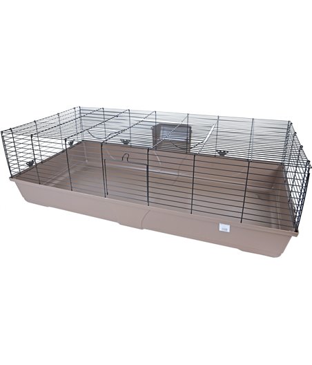 MPS konijnenkooi Baldo 140 cm, zwart/grijs - 140 x 70,5 x 43cm