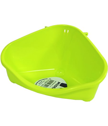 Moderna knaagdiertoilet met haak plastic yellow, small - 18,3 x 12,7 x 9,6cm