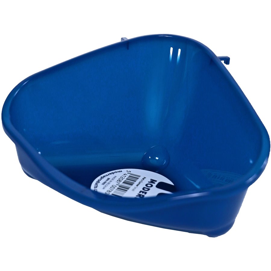 Moderna knaagdiertoilet met haak plastic blue berry, small - 18,3 x 12,7 x 9,6cm