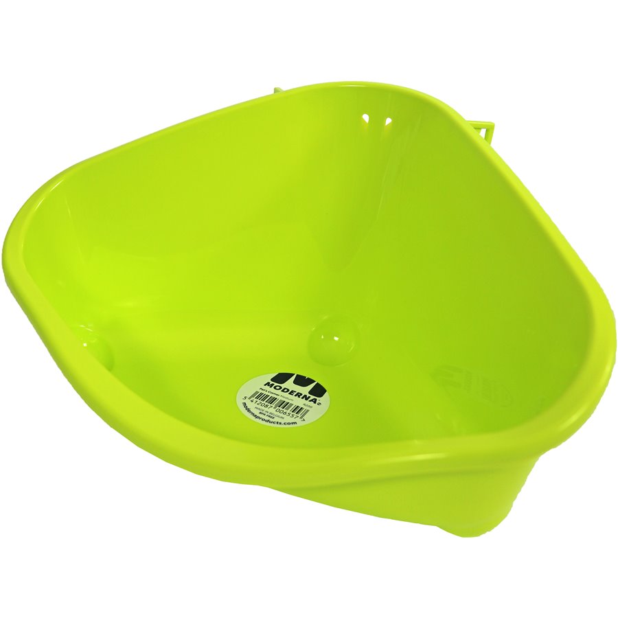 Moderna knaagdiertoilet met haak plastic yellow, medium - 35,5 x 23,4 x 19cm